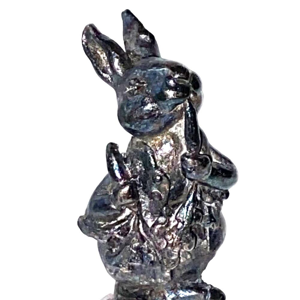 Beatrix Potter Peter Rabbit New England Collectors Society Silver Plate Bell